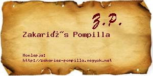 Zakariás Pompilla névjegykártya